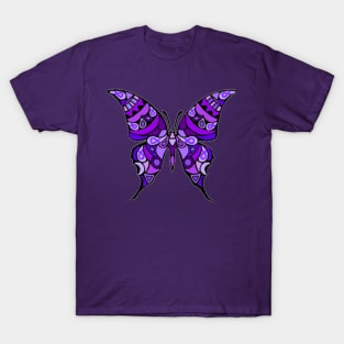 Awareness Ribbon Mandala Butterfly T-Shirt